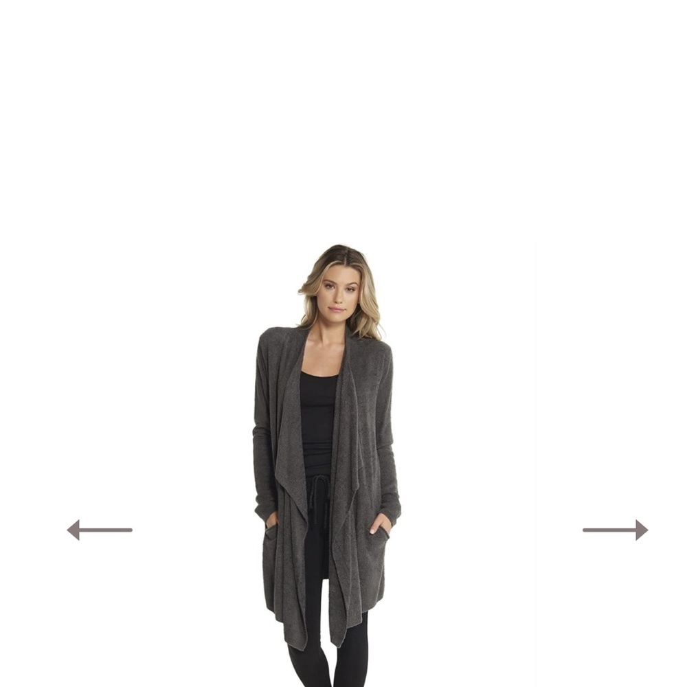 S-M EUC Barefoot Dreams Cozychic Lite Island Wrap Cardigan